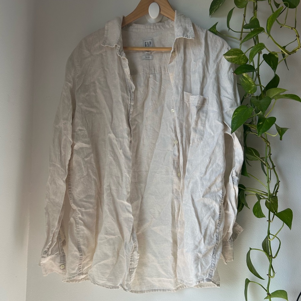 GAP Linen Cream Shirt